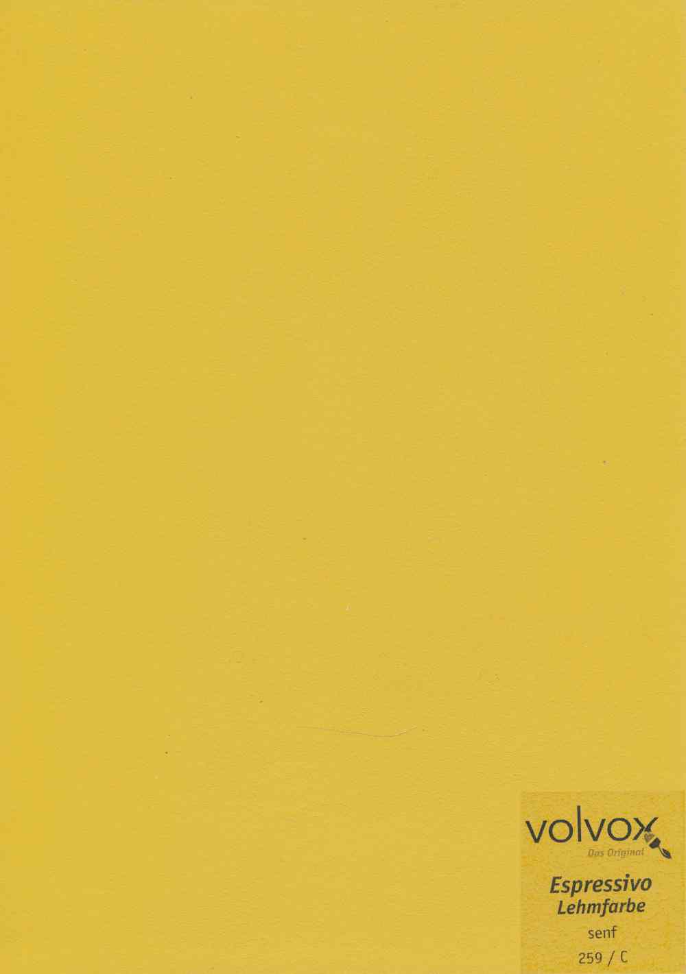 Volvox Espressivo Lehmfarbe 259 senf · 0,9ltr. Volvox Espressivo Lehmfarbe 259 senf · 0,9ltr.