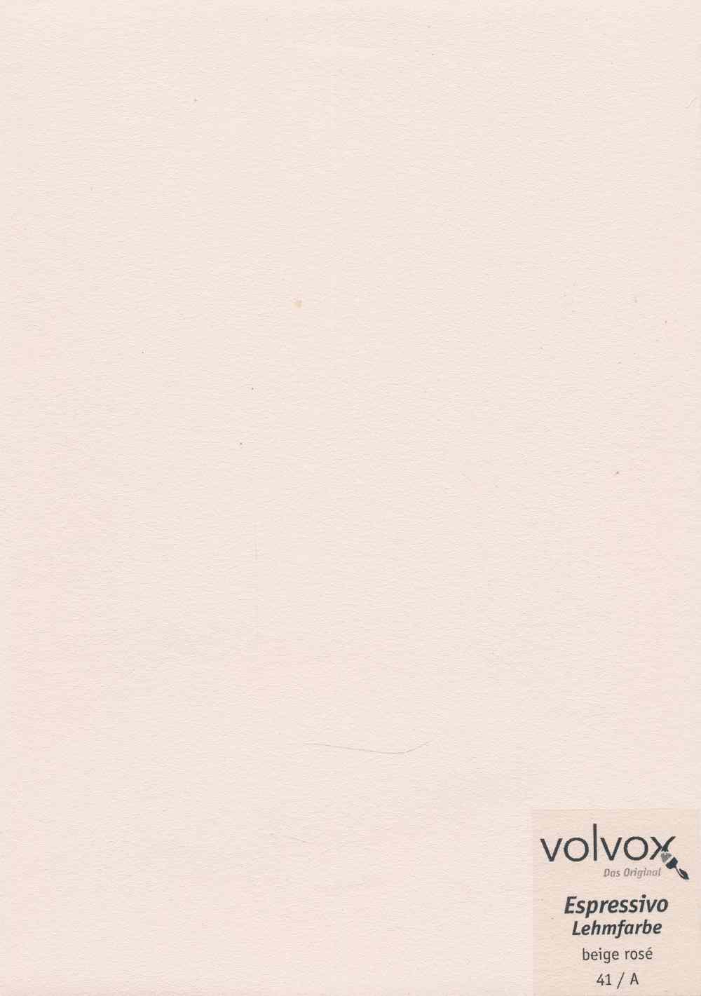 Volvox Espressivo Lehmfarbe 041 beige rose 