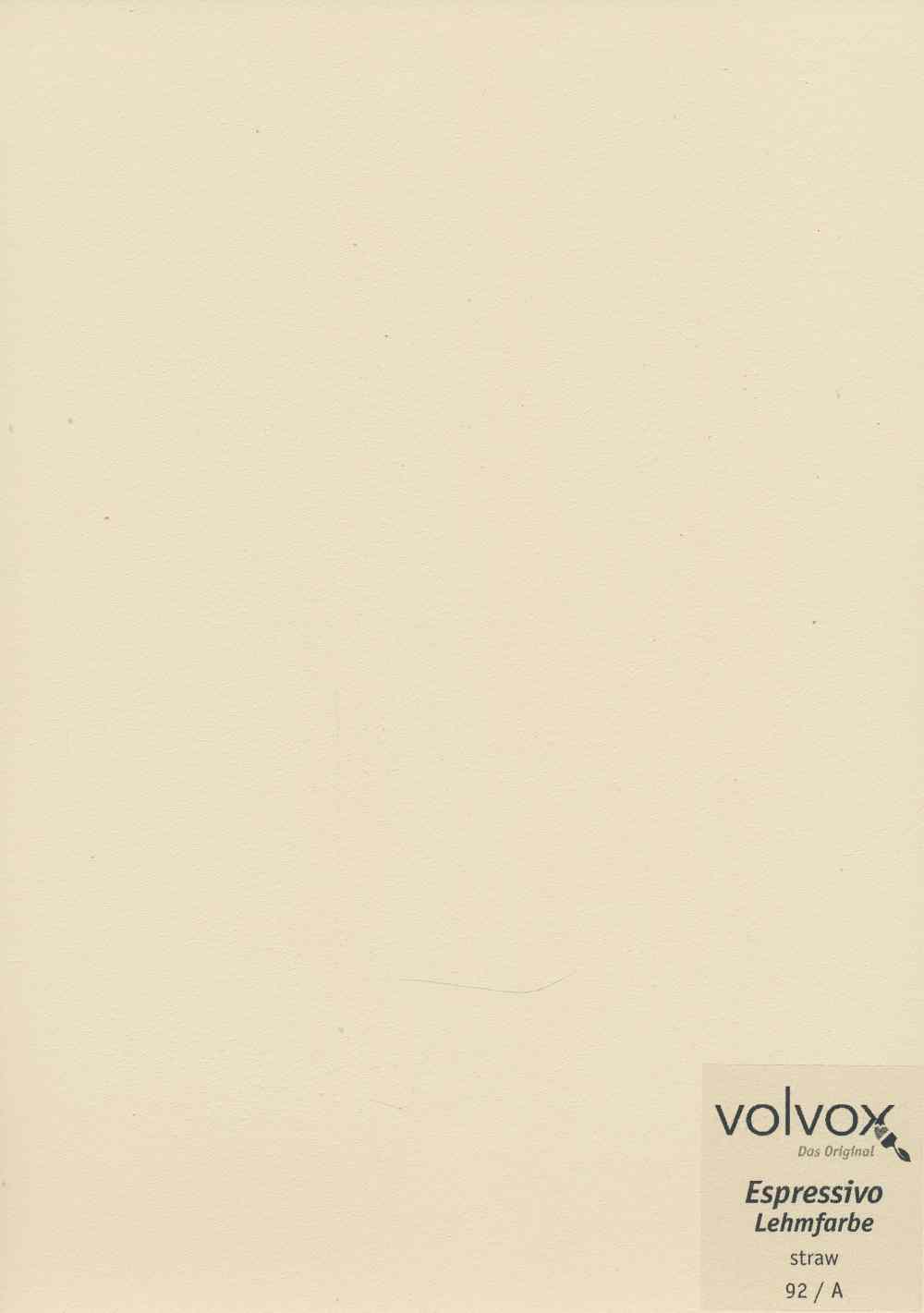 Volvox Espressivo Lehmfarbe 092 straw · 0,9ltr. Volvox Espressivo Lehmfarbe 092 straw · 0,9ltr.