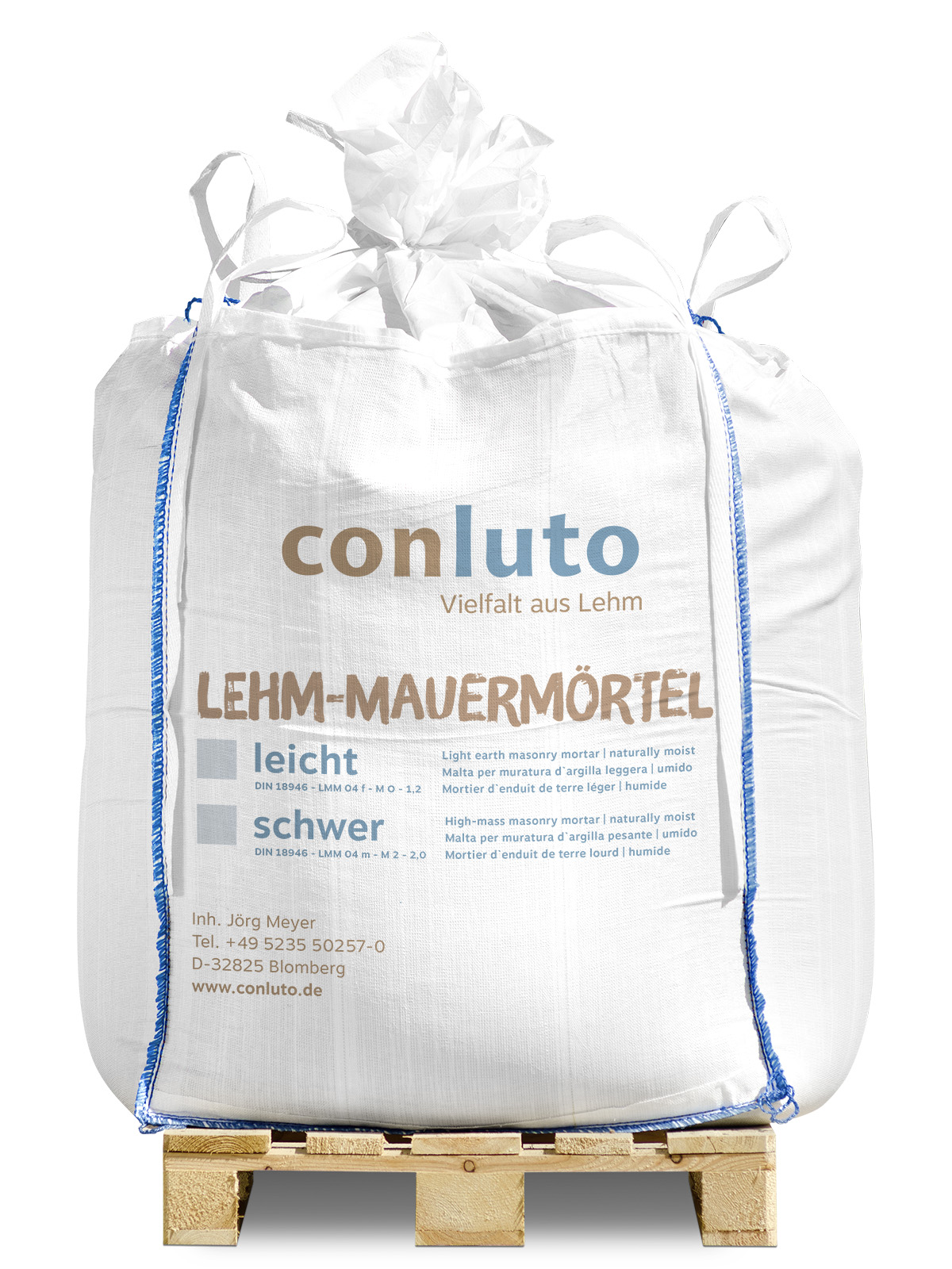 conluto Lehm-Mauermörtel leicht