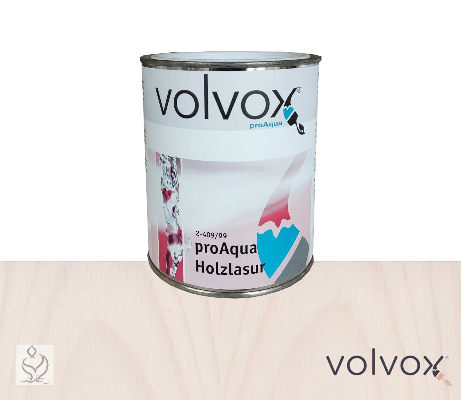 Volvox proAqua Holzlasur · weiß