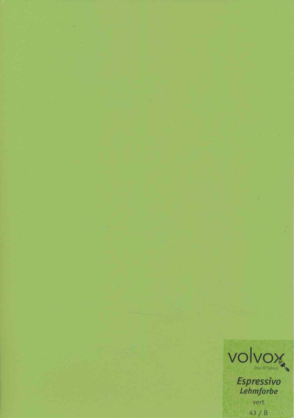 Volvox Espressivo Lehmfarbe 043 vert · 0,9ltr.