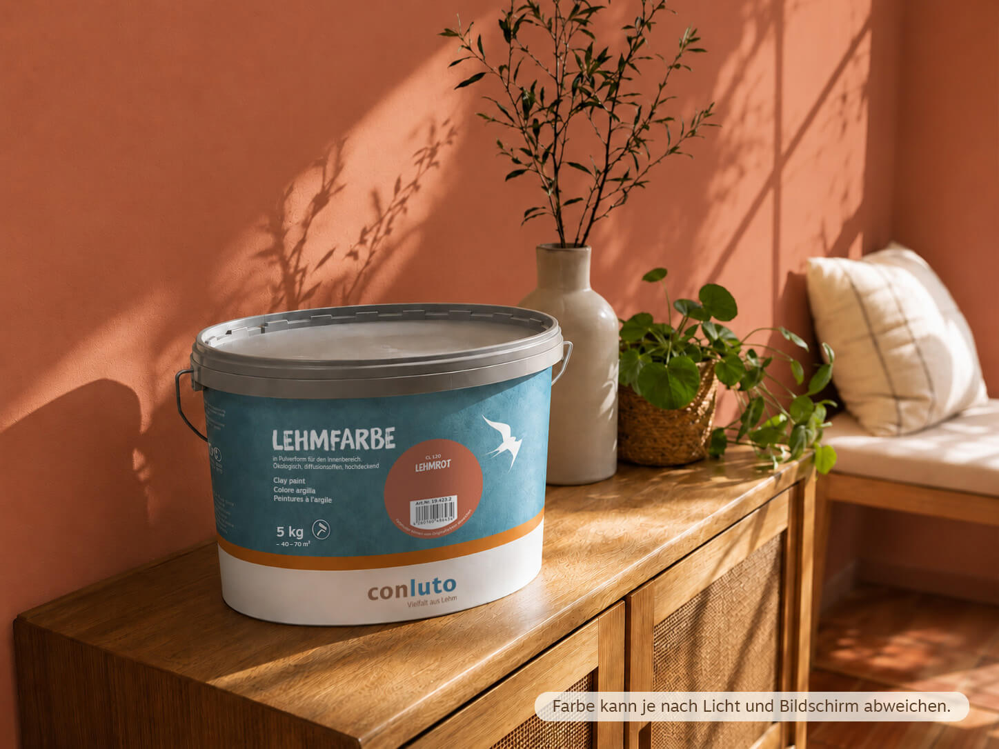 conluto Lehmfarbe · Lehmrot CL120