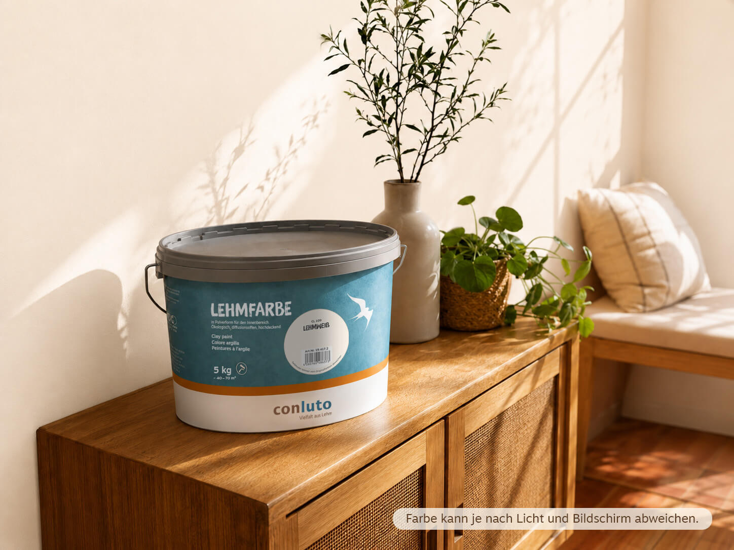 conluto Lehmfarbe · Lehmweiß CL 109 · 10kg