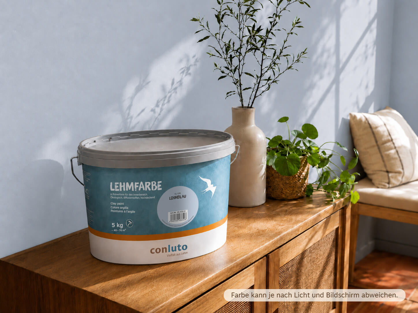 conluto Lehmfarbe · Lehmblau CL131