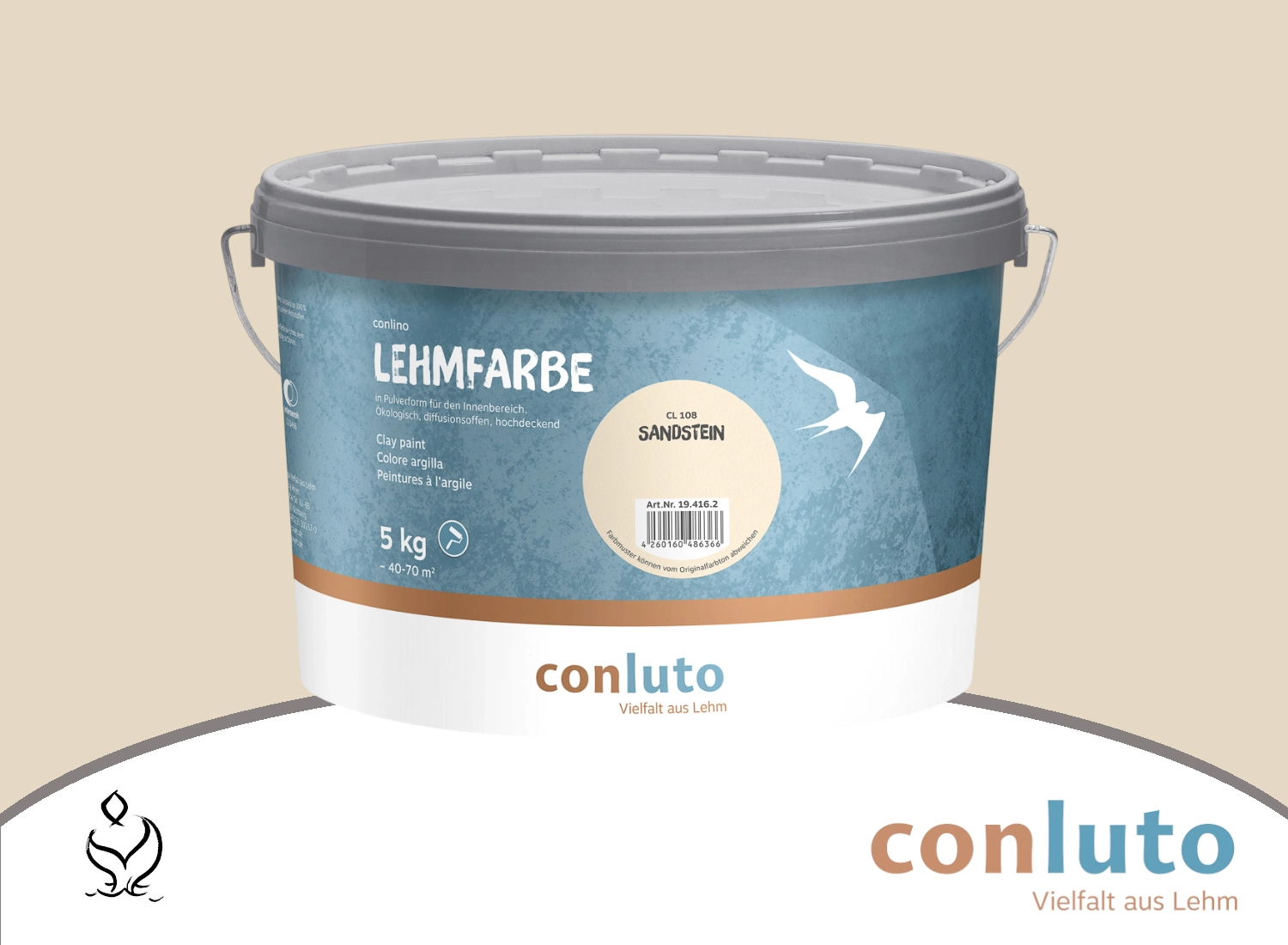 conluto Lehmfarbe · Sandstein CL108 conluto Lehmfarbe · Sandstein CL108