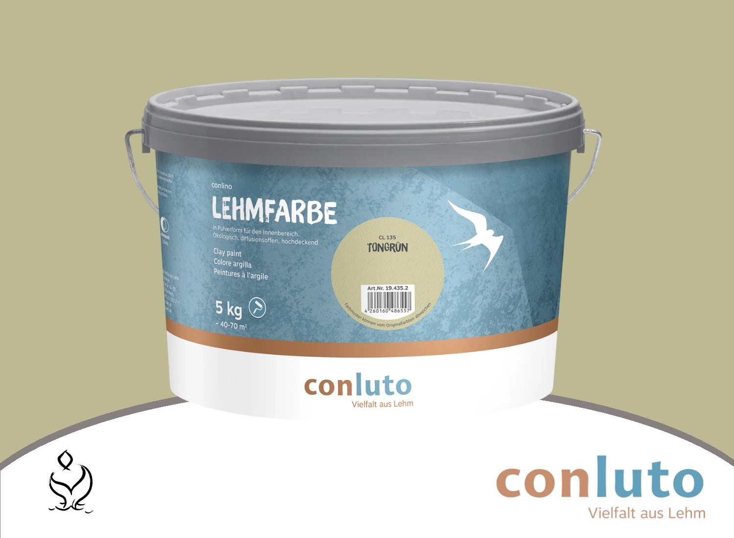 conluto Lehmfarbe · Tongrün CL135