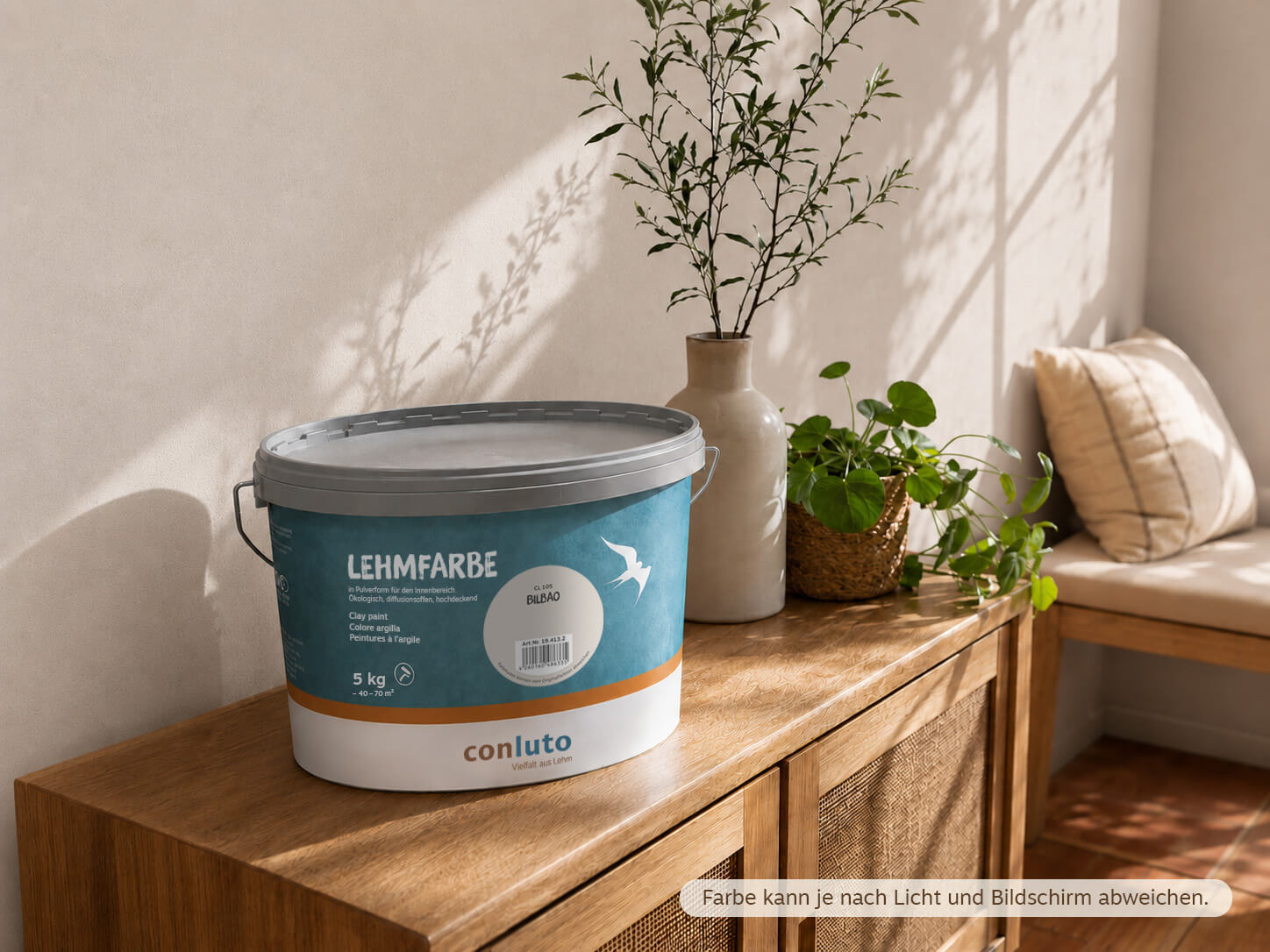conluto Lehmfarbe · Bilbao CL 105 · 5 kg conluto Lehmfarbe · Bilbao CL 105 · 5 kg