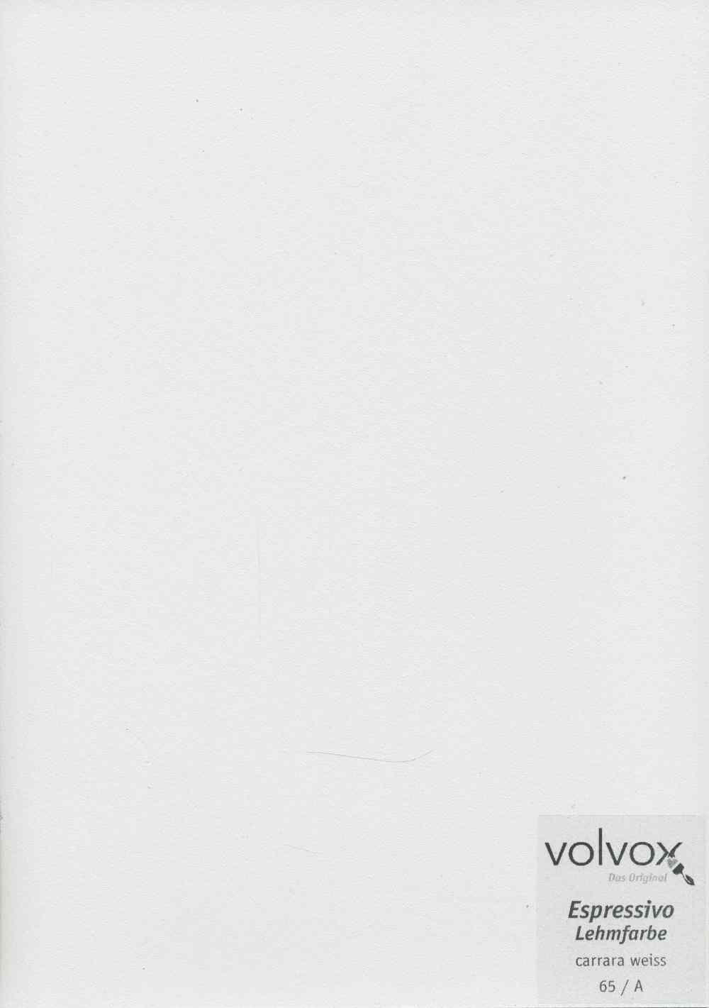 Volvox Espressivo Lehmfarbe 065 carrara weiß · 2,5ltr.