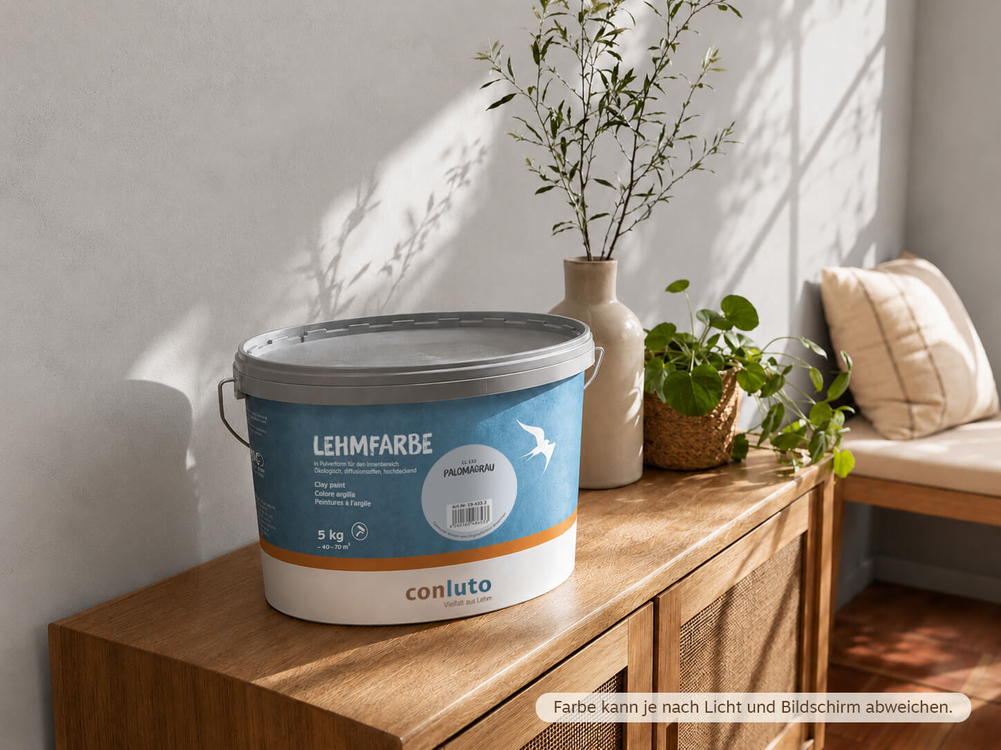 conluto Lehmfarbe · Palomagrau CL132