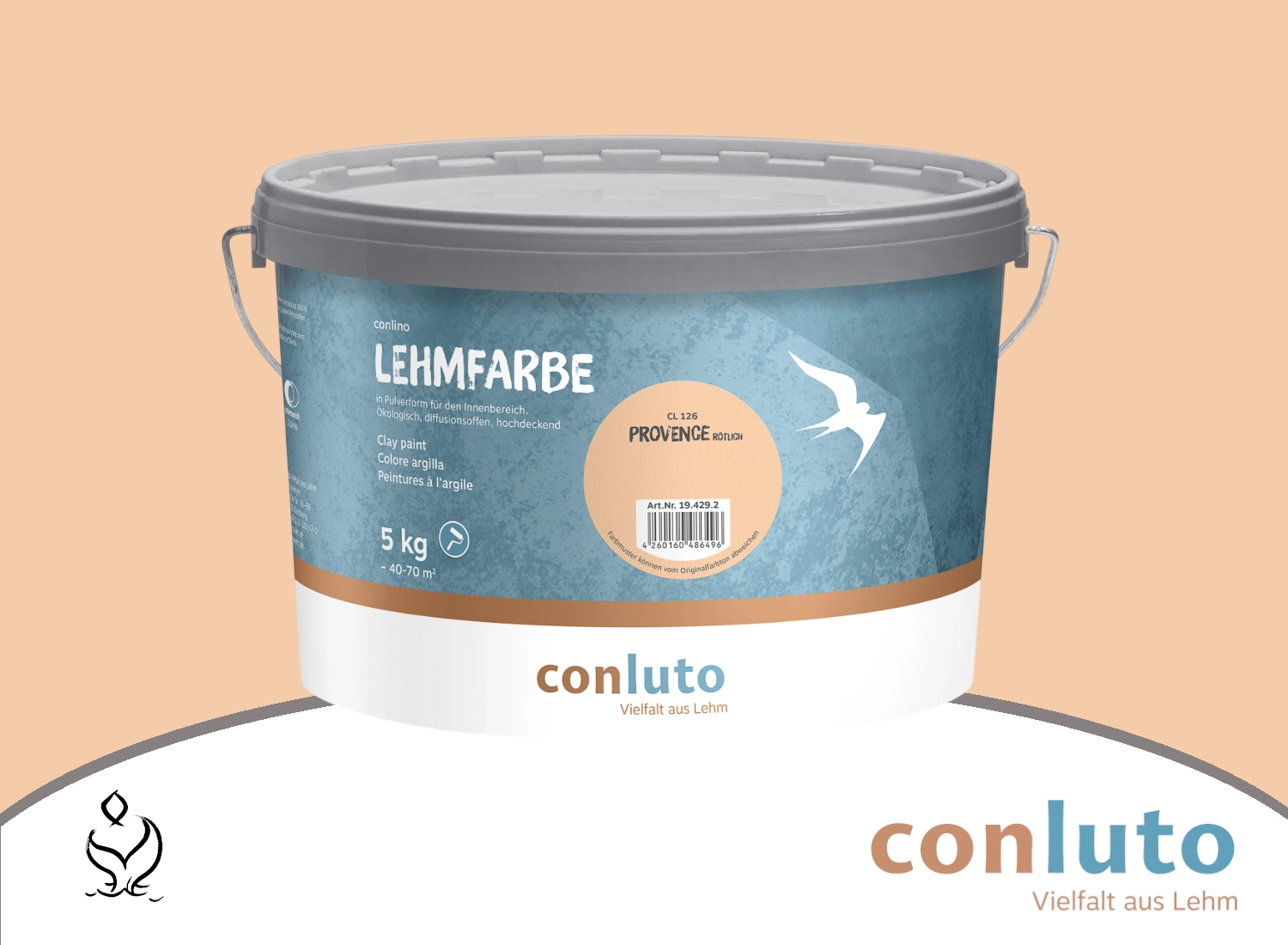 conluto Lehmfarbe · Provence rötlich CL126
